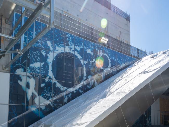 One of the artworks at the Woolloongabba Cross River Rail station.