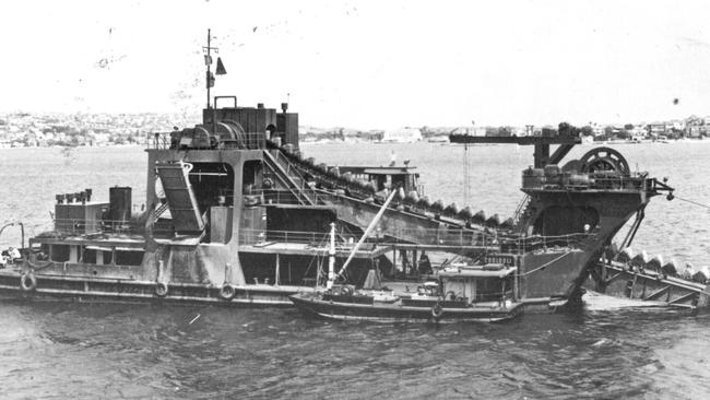 The bucket dredge Coolooli. Photo courtesy Fred Saxon