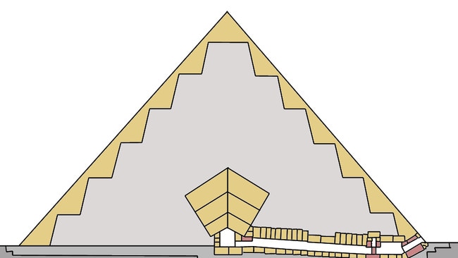 The pyramid was once encased in limestone. Picture: Visit Egypt