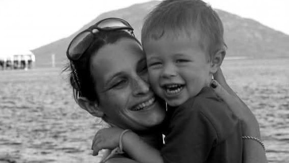 Liza Partridge with her son, Jacob, when he was younger. Picture: Facebook