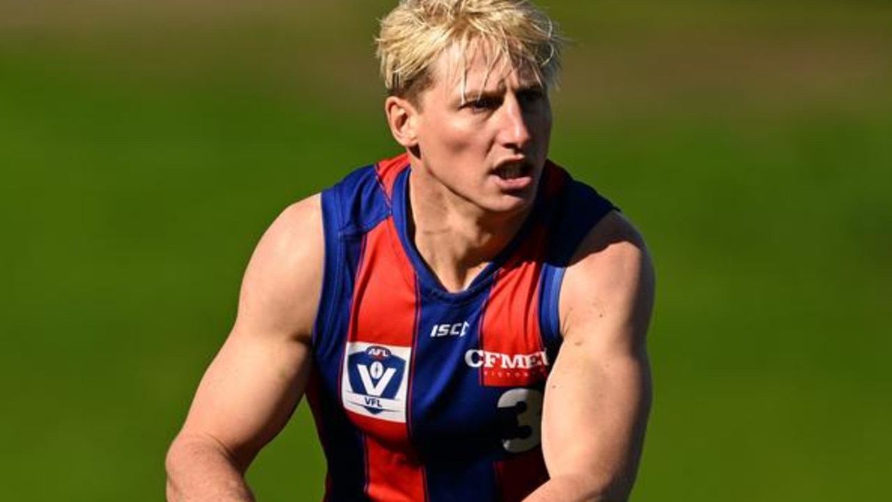 Eli Templeton has been rushed to hospital after a sickening bump in a local footy game.