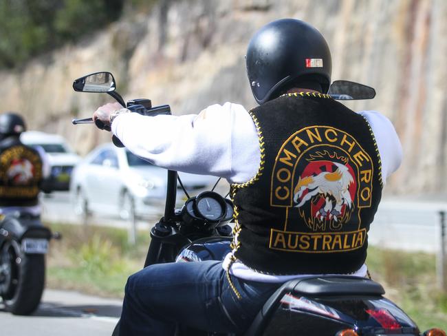 The Comanchero Motorcycle Club on their annual ride 2012.