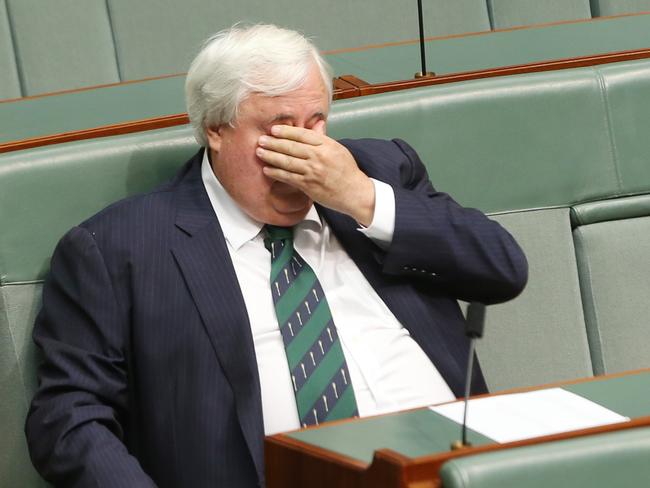 Clive Palmer was not at many sittings days in the House of Representatives last year. Picture: Gary Ramage