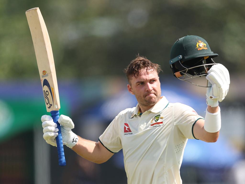 Josh Inglis made an immediate impact for Australia – scoring a century on debut against Sri Lanka. Picture: Getty