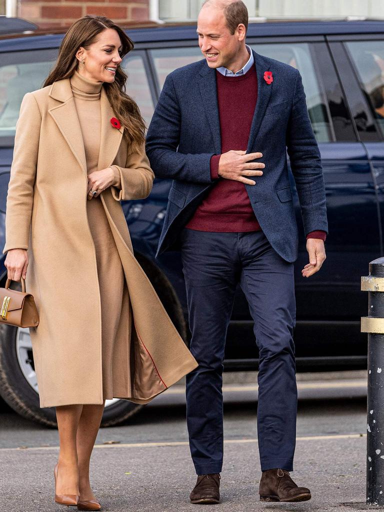 Prince William and Princess Kate arrive in Scarborough, north-east England. Picture: AFP