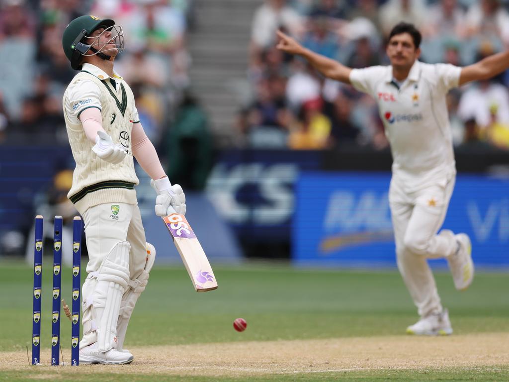 Mitchell Johnson was highly critical of David Warner throughout last summer’s series against Pakistan. Picture:: Michael Klein