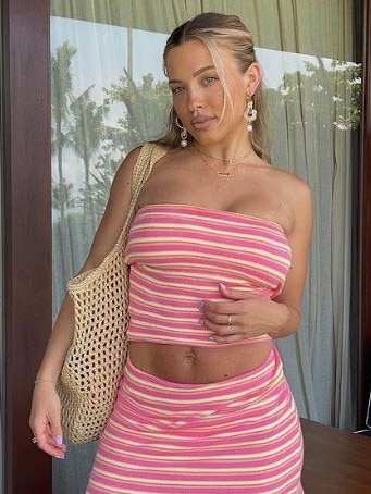 She travelled to Bali, Indonesia with her family. Picture: Instagram / Tammy Hembrow