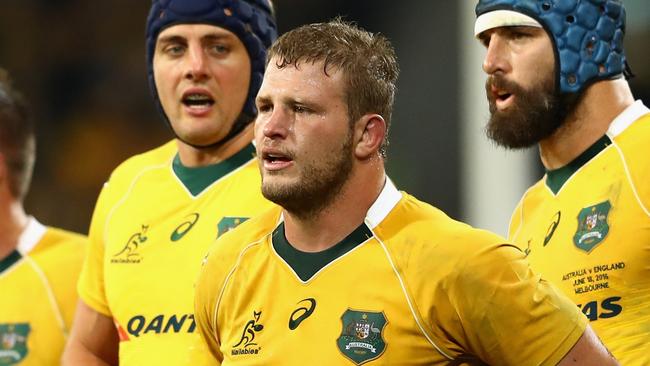 James Slipper will make his comeback in the Bledisloe Cup trial at Leichhardt Oval on Friday night. Picture: Getty Images