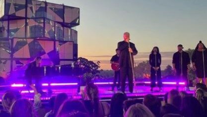 Instagram photos of the exclusive Sam Smith concert at the d'Arenberg Cube in McLaren Vale. Picture: Instagram