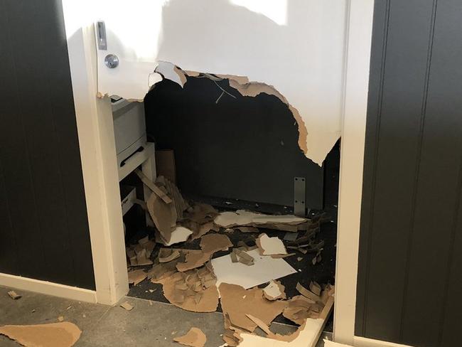 MP Will Fowles has trashed a Canberra hotel after flying into a rage this morning. Picture: Twitter/@kelliesloane