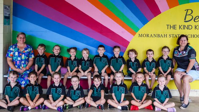 Moranbah State School Prep TS Back Row: Teacher Mrs Tegan Sutton, Charlotte Langley, Emmeline Freeman, Willow Cranston, Lara Davis, Lennox Wouters, Brynlee Hinchliffe, Soul Purdon, Rocco Mele, Luke McClurg, Teacher Aide Mrs Rachel West Front Row: Deegan Coleman, Pippa McKay, Ella Roughan, Walter McClurg, Isaac Sampson, Harlow Williams, Conor Rieck, Lacey Tydd