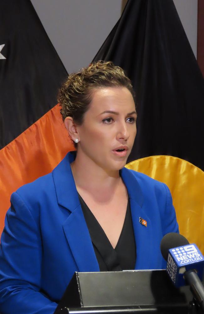 CLP Opposition Leader Lia Finocchiaro said the Fyles government’s relationship with police was beyond repair. Picture: Annabel Bowles