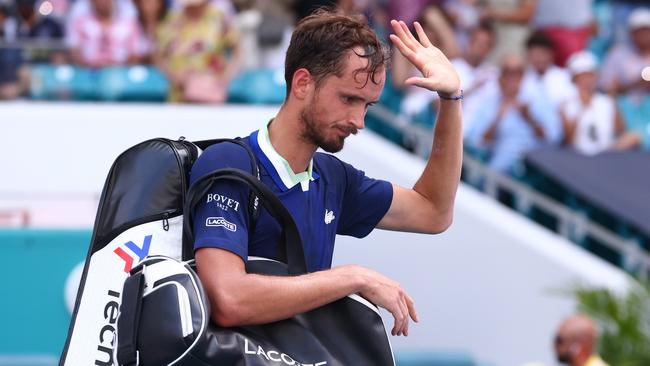 Russia’s Daniil Medvedev must be banned from Wimbledon. Picture: Getty Images