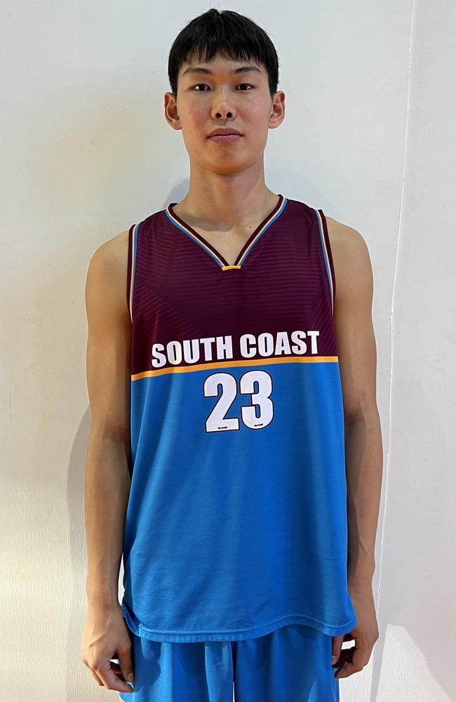 South Coast Basketball 16 years boys. Pictured: Mitchell Chen