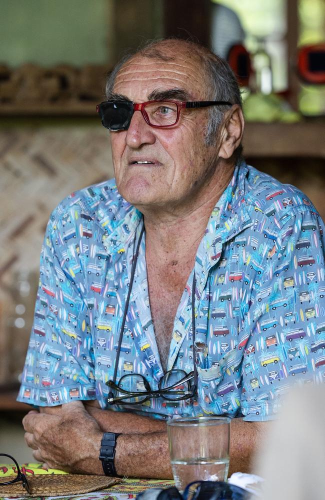 Gavin Perry spoke to NT News reporter Fia Walsh about his support for VAD as he battles a rare eye cancer. Picture: Pema Tamang Pakhrin