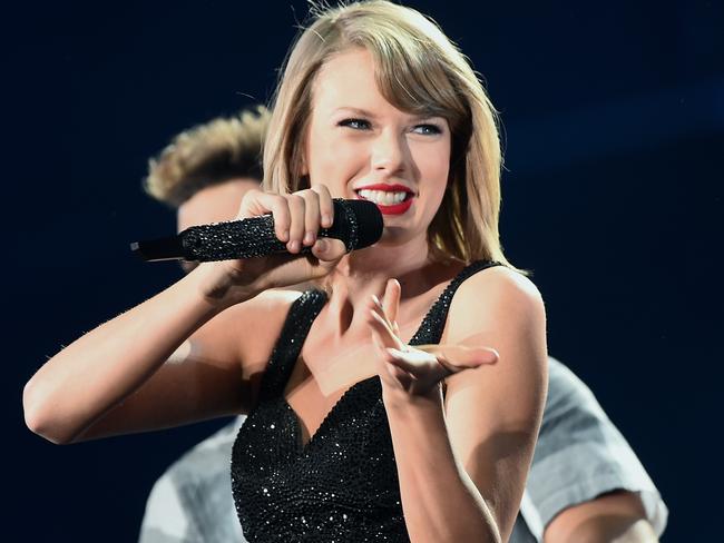 Taylor Swift in concert at AAMI Park on her Australian tour Picture: Jake Nowakowski