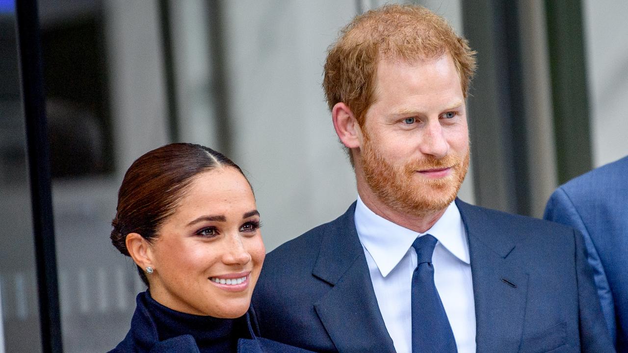 Meghan and Harry pictured during their tour of New York. Picture: Getty Images.