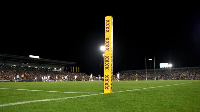 A pre-season trial game between the Broncos-Cowboys earlier this year attracted a sellout crowd at Redcliffe. Picture: NRL Photos