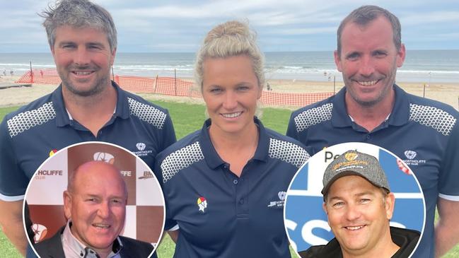 Northcliffe Surf Life Saving Club's Kevin Morrison, Naomi Flood, Paul Wotherspoon, Bryan Booth and Mark Williams.