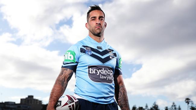 The Blues’ Paul Vaughan is on track along with 13 other Blues for   Picture: Brett Costello