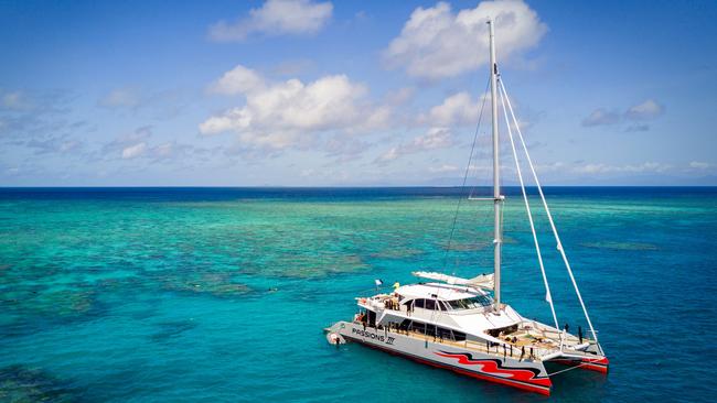 Passions of Paradise managing director Alan Wallish said he and his staff are thrilled by the uptick in visitor number wanting to visit the Great Barrier Reef over the Easter school holidays. Picture: Supplied