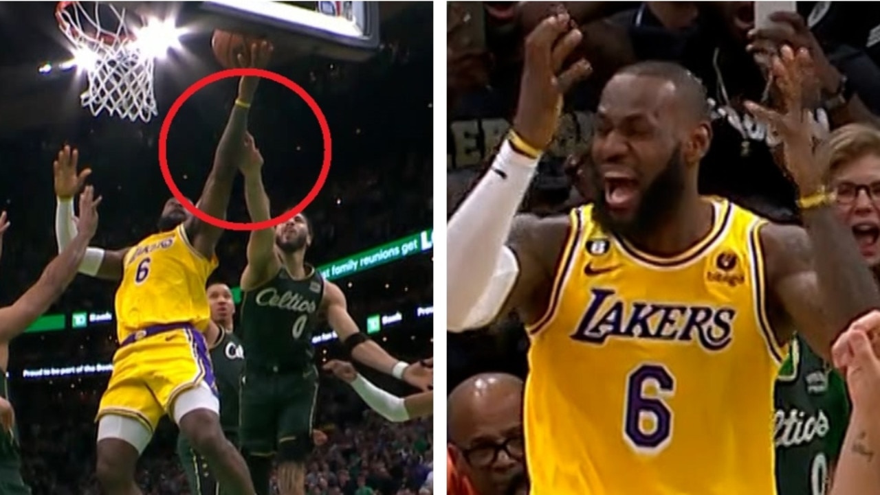 Lakers, LeBron James stunned after not getting game-altering foul vs.  Celtics; NBA confirms missed call 