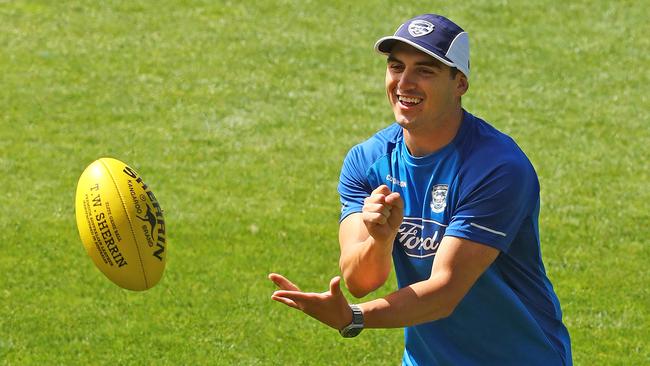 Geelong mature-age recruit Shaun Mannagh could be the answer in SuperCoach. Picture: Alison Wynd