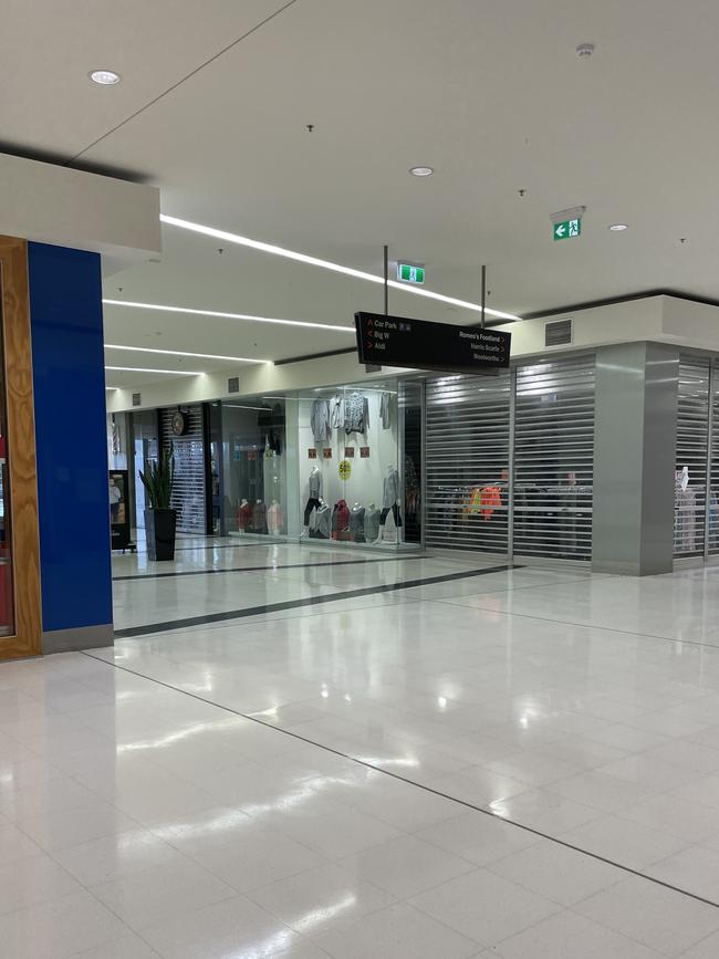 An empty Armada Arndale shopping centre prior to the lockdown lifting. Picture: Paula Thompson