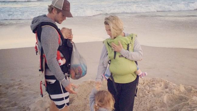 Enjoying life, best #family #moments! #beach #love #relax #peace Picture: Elsa Pataky/Instagram