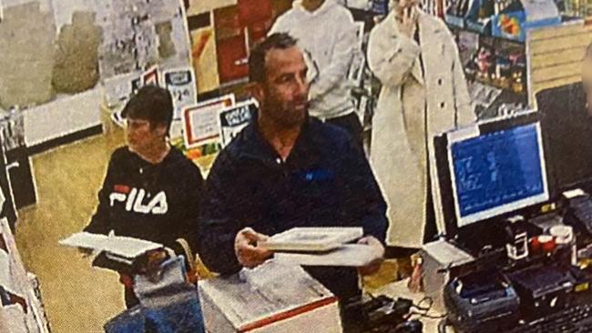 Court released images of Aaron Wanders purchasing an express post box which would be used to ship just under 2kg of cannabis to Queensland. Picture: Supplied.