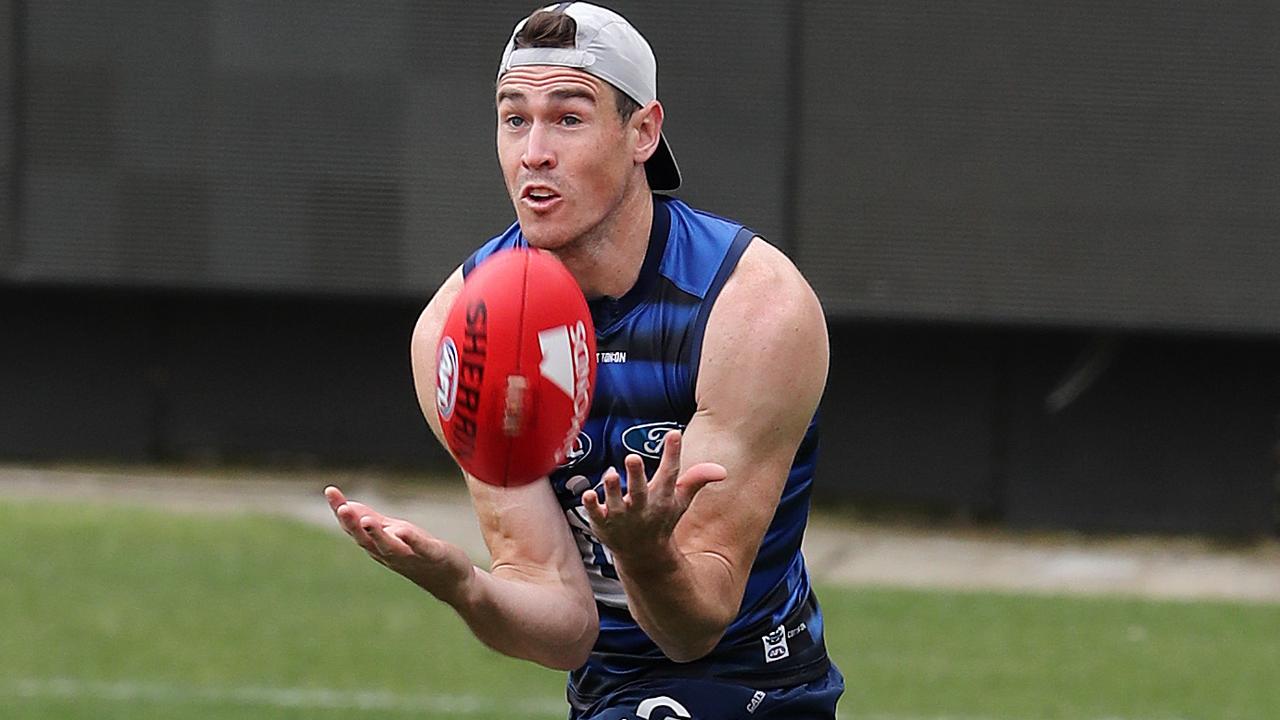 Jeremy Cameron at Geelong training. Picture: Michael Klein