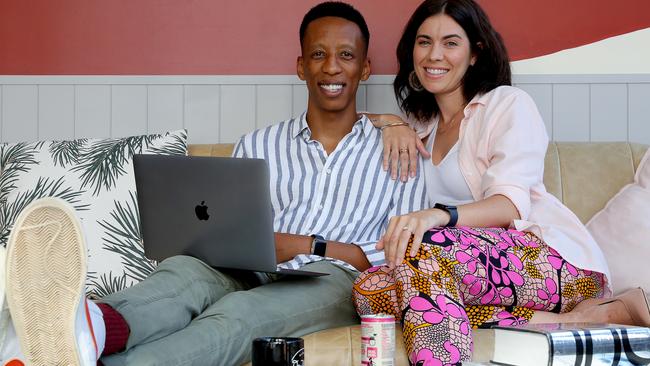 SMARTdaily cover photo - 9 FEBRUARY, 2022. Freya Hunter and partner Obakeng Mokhuane set aside specific time to talk about their finances. Picture: Toby Zerna