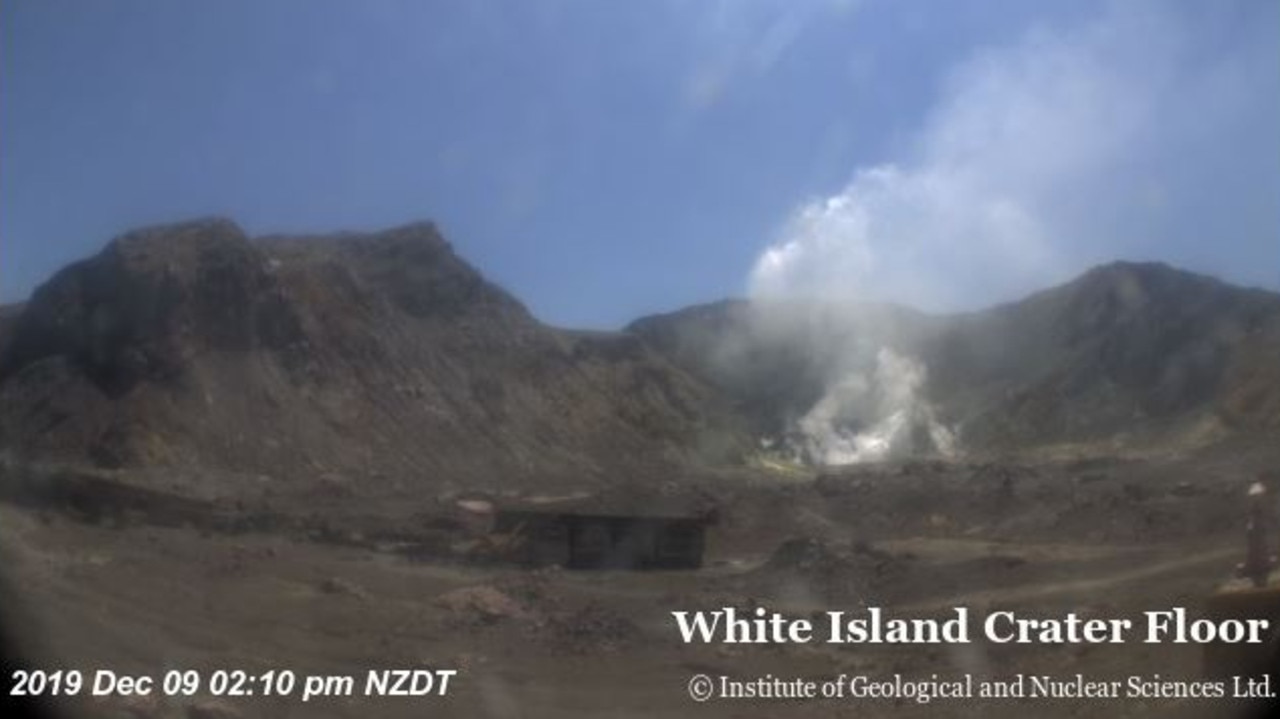 The crater floor at 2.10pm. Picture: GeoNet