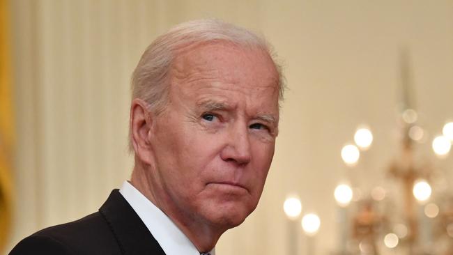 Israeli Prime Minister ­Benjaim Netanyahu has dismissed Joe Biden’s call for a “significant de-­escalation” of air strikes on Gaza. Picture: AFP