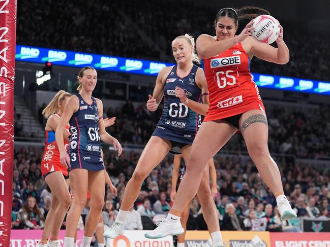 Uneeq Palavi playing for the Swifts in last year’s Super Netball competition. Photo: Getty Images