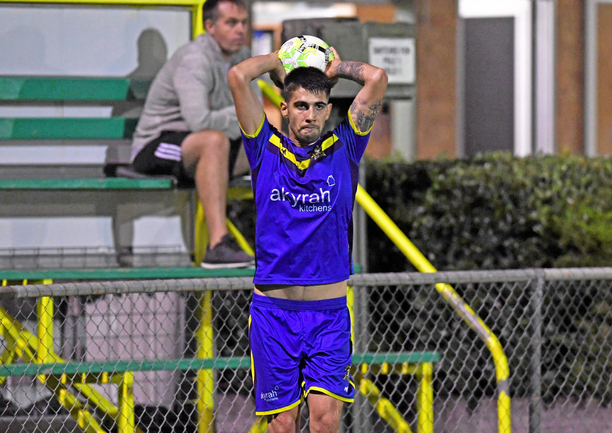 Gympie United Gladiators vs Coolum FC - #6 Paul Primavela. Picture: Troy Jegers