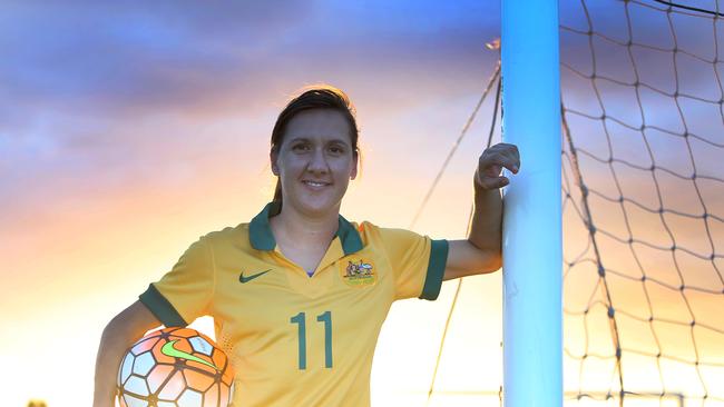 Matildas captain Lisa De Vanna.