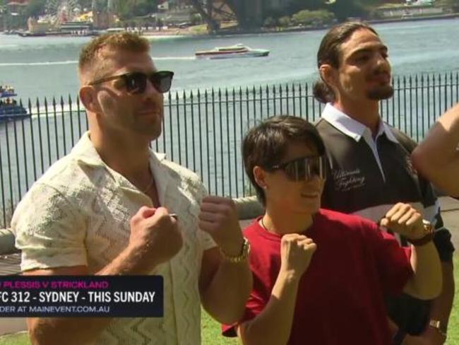 UFC welcomed to SYD outside Opera House