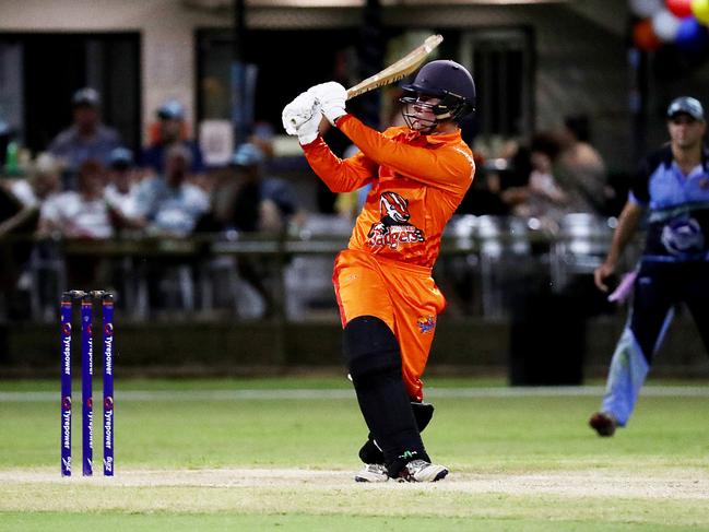 Barrier Reef Big Bash Game 1: Badgers v Hurricanes at Griffiths Park. Badgers' Matthew Wilkins. Picture: Stewart McLean