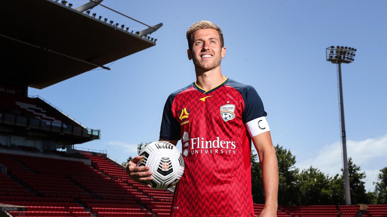 Adelaide United’s new captain Stefan Mauk. Picture: Sarah Reed