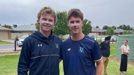 Peake and Henry Melville opened the batting together against New South Wales Country. Picture: Contributed.