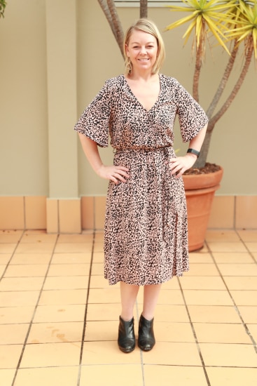 Kmart s short sleeve wrap midi dress is the latest cult fashion buy Kidspot