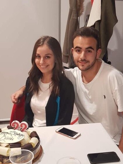 Celeste with her younger brother, Alessandro. Picture: Supplied