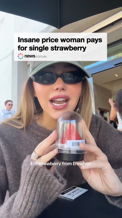 Insane price woman pays for single strawberry