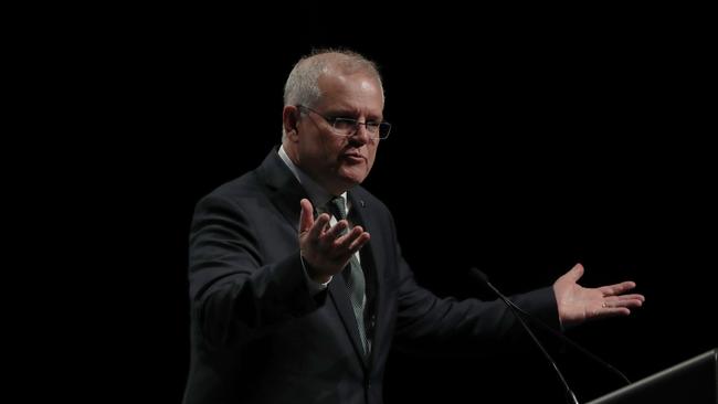 Scott Morrison says Australia is not going to be ‘beaten’ by climate change. Picture: David Crosling