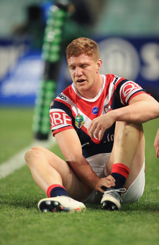 Napa suffered the injury in the Roosters’ win over Penrith. (Photo by Mark Evans/Getty Images)