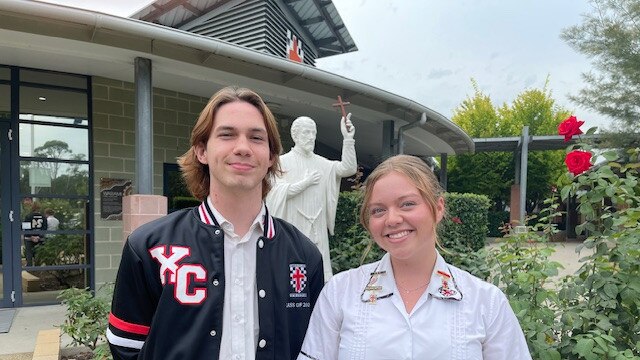 Georgia Grady and Jai Johnstone from Xavier College.