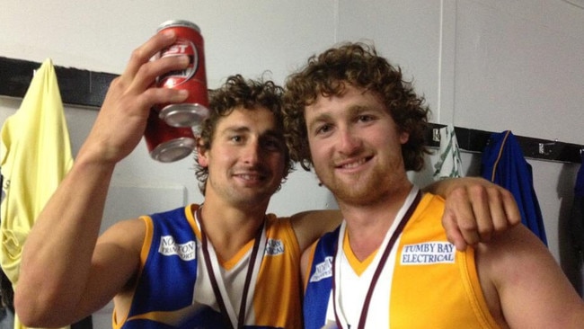 Brad Skinner (right) with his brother and best friend Ricky (left). Picture: Supplied