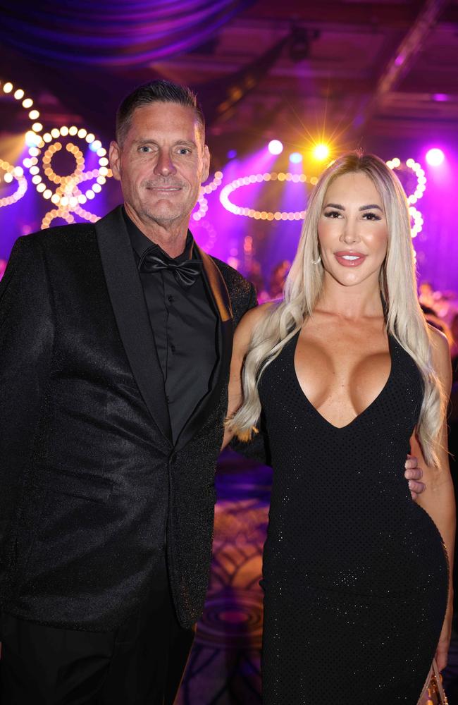 Andy Smith and Maria Pepi at the Gold Coast Business Excellence Awards Gala 2023 at The Star Gold Coast. Picture: Portia Large