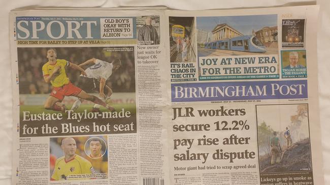 The Birmingham Post has other priorities.